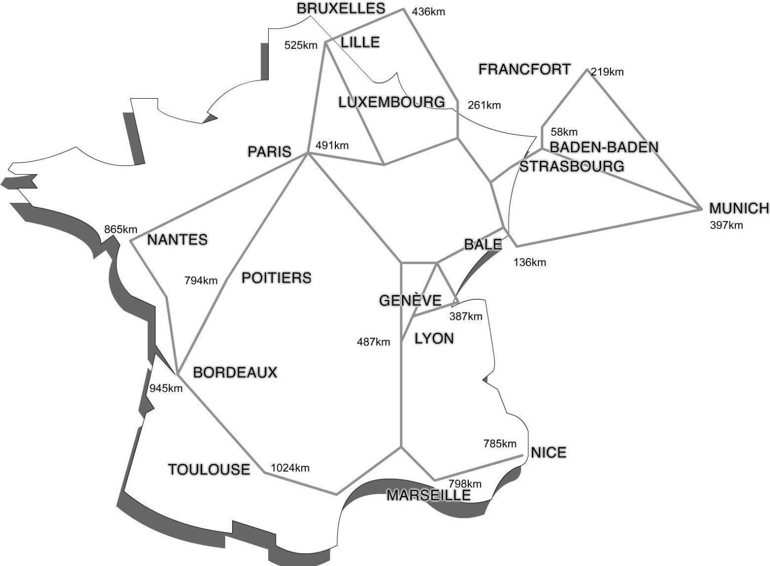 Carte routière en direction de Molsheim hotel strasbourg centre